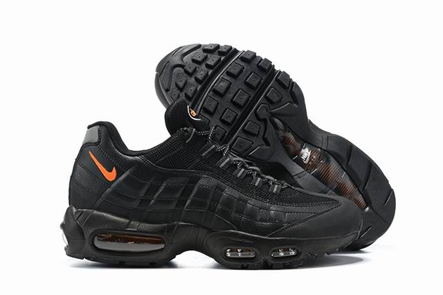 Nike Air Max 95 Men's Shoes Black Orange-100 - Click Image to Close